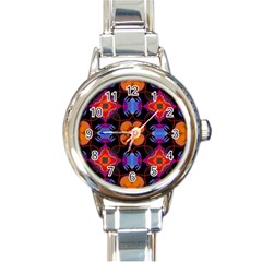 Ornament Colorful Color Background Round Italian Charm Watch by Pakrebo