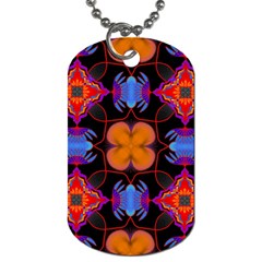 Ornament Colorful Color Background Dog Tag (two Sides) by Pakrebo