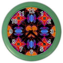 Ornament Colorful Color Background Color Wall Clock by Pakrebo