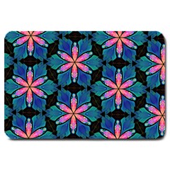 Ornament Digital Color Colorful Large Doormat  by Pakrebo