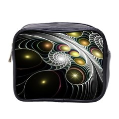 Fractal Bulbs Fantasy Curve Mini Toiletries Bag (two Sides) by Pakrebo