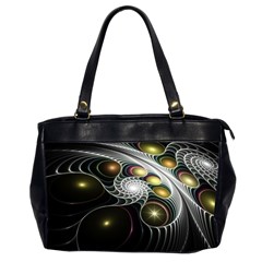 Fractal Bulbs Fantasy Curve Oversize Office Handbag (2 Sides) by Pakrebo