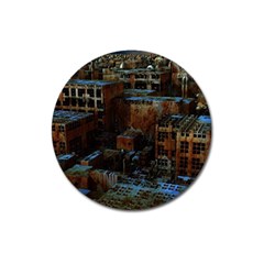 Building Ruins Old Industry Magnet 3  (round) by Pakrebo