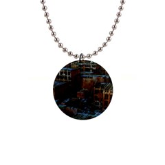 Building Ruins Old Industry 1  Button Necklace