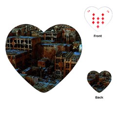 Building Ruins Old Industry Playing Cards (heart) by Pakrebo