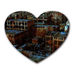 Building Ruins Old Industry Heart Mousepads by Pakrebo