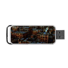 Building Ruins Old Industry Portable Usb Flash (one Side) by Pakrebo