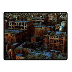 Building Ruins Old Industry Double Sided Fleece Blanket (small)  by Pakrebo