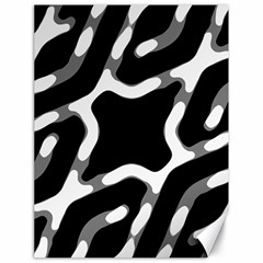 Giant Bold Dark Geometric Print Canvas 18  X 24  by dflcprintsclothing