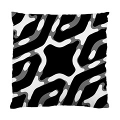 Giant Bold Dark Geometric Print Standard Cushion Case (one Side) by dflcprintsclothing