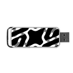 Giant Bold Dark Geometric Print Portable Usb Flash (two Sides) by dflcprintsclothing