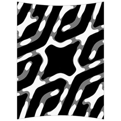 Giant Bold Dark Geometric Print Back Support Cushion by dflcprintsclothing