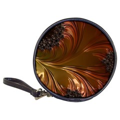 Fractal Copper Copper Color Leaf Classic 20-cd Wallets by Pakrebo