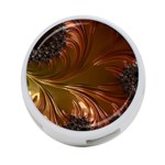 Fractal Copper Copper Color Leaf 4-Port USB Hub (One Side) Front