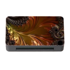 Fractal Copper Copper Color Leaf Memory Card Reader With Cf by Pakrebo