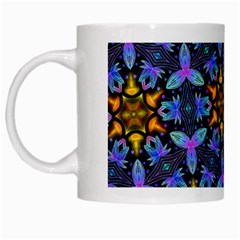 Blue Flowers Wallpaper Backgrounds White Mugs