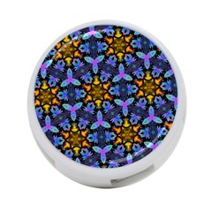 Blue Flowers Wallpaper Backgrounds 4-port Usb Hub (one Side) by Pakrebo