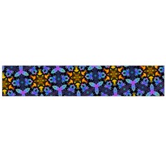 Blue Flowers Wallpaper Backgrounds Large Flano Scarf  by Pakrebo