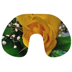 Yellow Rose Travel Neck Pillows by Riverwoman