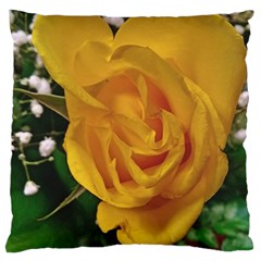 Yellow Rose Standard Flano Cushion Case (One Side)