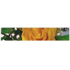 Yellow Rose Large Flano Scarf  by Riverwoman