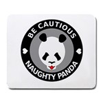 Be Cautious Naught Panda Large Mouse Pad (Rectangle) Front