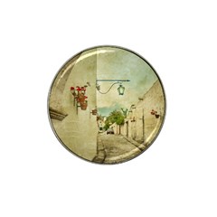 Vintage Grunge Print Arequipa Street, Peru Hat Clip Ball Marker (4 Pack) by dflcprintsclothing