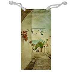 Vintage Grunge Print Arequipa Street, Peru Jewelry Bag by dflcprintsclothing