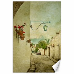 Vintage Grunge Print Arequipa Street, Peru Canvas 24  X 36  by dflcprintsclothing