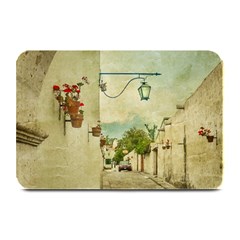 Vintage Grunge Print Arequipa Street, Peru Plate Mats by dflcprintsclothing