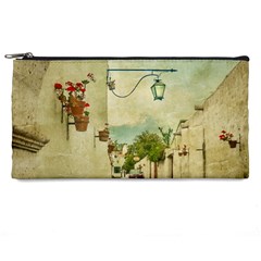 Vintage Grunge Print Arequipa Street, Peru Pencil Cases by dflcprintsclothing