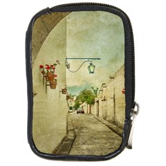 Vintage Grunge Print Arequipa Street, Peru Compact Camera Leather Case