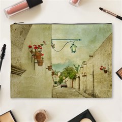 Vintage Grunge Print Arequipa Street, Peru Cosmetic Bag (xl) by dflcprintsclothing