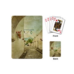 Vintage Grunge Print Arequipa Street, Peru Playing Cards (mini) by dflcprintsclothing