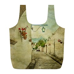 Vintage Grunge Print Arequipa Street, Peru Full Print Recycle Bag (l)