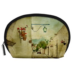 Vintage Grunge Print Arequipa Street, Peru Accessory Pouch (large) by dflcprintsclothing