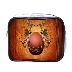 Wonderful Steampunk Easter Egg With Flowers Mini Toiletries Bag (One Side)