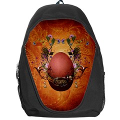 Wonderful Steampunk Easter Egg With Flowers Backpack Bag by FantasyWorld7