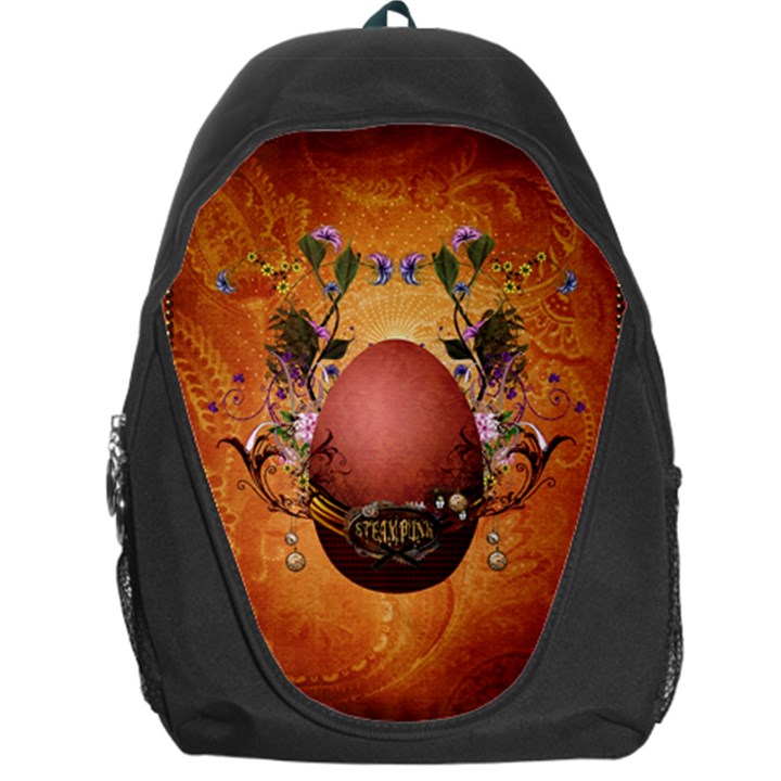 Wonderful Steampunk Easter Egg With Flowers Backpack Bag