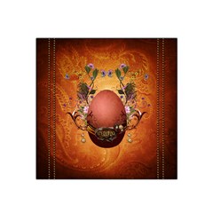 Wonderful Steampunk Easter Egg With Flowers Satin Bandana Scarf