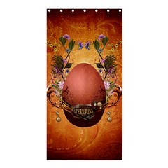 Wonderful Steampunk Easter Egg With Flowers Shower Curtain 36  X 72  (stall) 