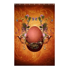 Wonderful Steampunk Easter Egg With Flowers Shower Curtain 48  X 72  (small)  by FantasyWorld7