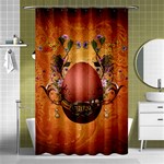 Wonderful Steampunk Easter Egg With Flowers Shower Curtain 48  x 72  (Small)  Curtain(48  X 72 ) - 42.18 x64.8  Curtain(48  X 72 )