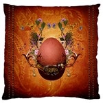 Wonderful Steampunk Easter Egg With Flowers Large Cushion Case (One Side) Front