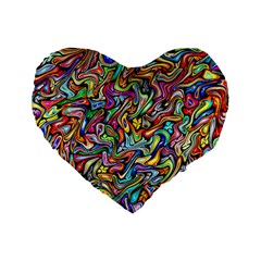 Ml 122 Standard 16  Premium Heart Shape Cushions by ArtworkByPatrick