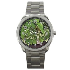 Garden Of The Phoenix  Sport Metal Watch by Riverwoman