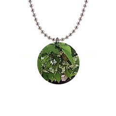 Garden Of The Phoenix  1  Button Necklace by Riverwoman