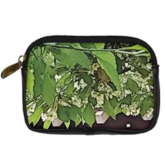 Garden Of The Phoenix  Digital Camera Leather Case by Riverwoman