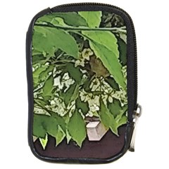 Garden Of The Phoenix  Compact Camera Leather Case by Riverwoman