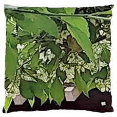 Garden Of The Phoenix  Large Cushion Case (one Side) by Riverwoman